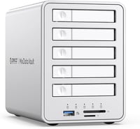 ORICO 5 csatornás RAID merevlemez ház 2.5" SATA SSD/HDD-hez USB 3.2 Gen 2 1