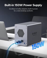 ORICO 5 merevlemez dokkoló állomás USB 3.0 alumínium ház 3.5 inch HDD-hez 6