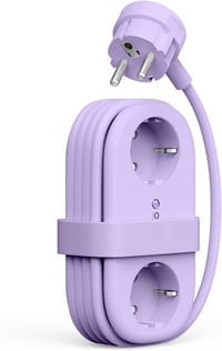 ORICO AP3 65W GaN utazó elosztó 6 az 1-ben, 1,6 m kábel - lila 7