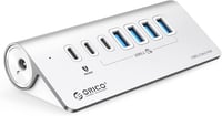 ORICO 7 portos USB C 3.2 Gen 2 hub 10 Gbps, 4 USB C, 2 USB A, 60W PD töltés 1