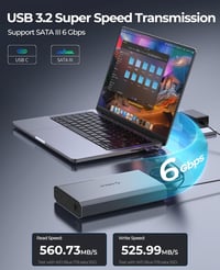 ORICO DD35-C3 alumínium 3,5"-os külső merevlemez ház, USB 3.2 Gen2, max. 20 TB, MacBook/Windows 3