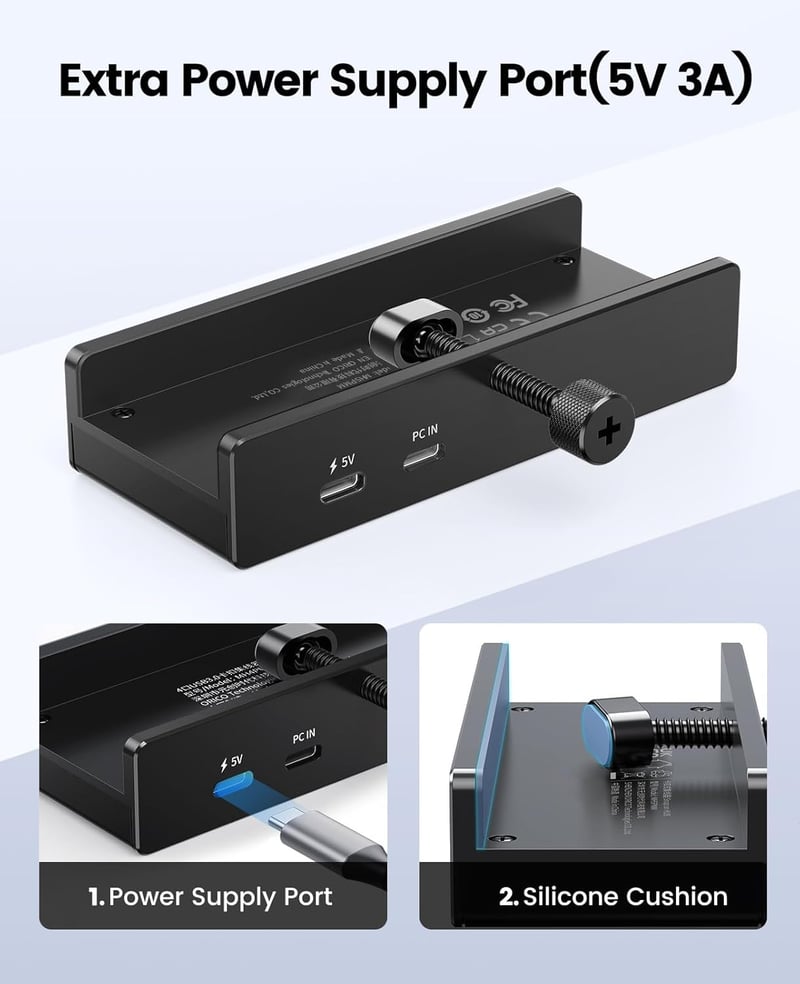 ORICO Aluminium USB 3.0 Hub 4 Port - 3x Type-A + 1x Type-C, 5 Gbps, 100cm Kábel