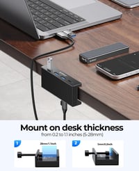 ORICO Aluminium USB 3.0 Hub 4 Port - 3x Type-A + 1x Type-C, 5 Gbps, 100cm Kábel 5