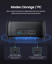ORICO DD28C3-C kettős rekeszes HDD dokkoló állomás USB 3.1 Type-C - fekete 9