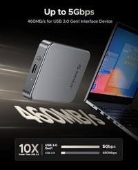 ORICO K5Plus 480GB hordozható külső SSD, USB-C 4
