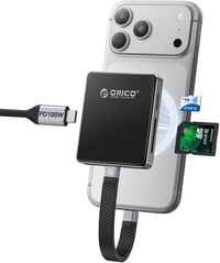 ORICO AP42F mágneses kártyaolvasó és M.2 SSD ház 5 az 1-ben, 10Gbps, PD 100W - fekete 1