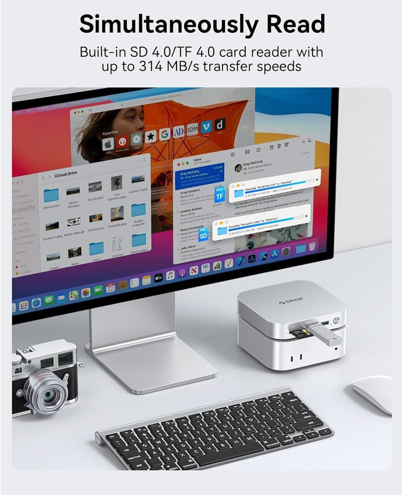 ORICO MiniLink M47P 40Gbps USB-C Hub Multiport Adapter