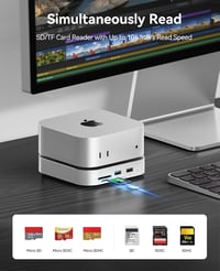 ORICO MiniLink Mac mini M4 dokkoló állomás SSD ház USB 3.0 SD kártyaolvasó 5