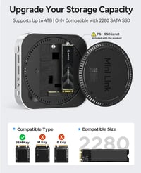 ORICO MiniLink Mac mini M4 dokkoló állomás SSD ház USB 3.0 SD kártyaolvasó 4