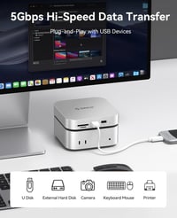 ORICO MiniLink Mac mini M4 dokkoló állomás SSD ház USB 3.0 SD kártyaolvasó 3