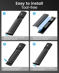 ORICO NVMe M.2 SSD Külső Ház USB 3.2 Gen 2 Alumínium Adapter UASP Támogatás 5