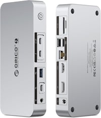ORICO Thunderbolt 4 dokkoló állomás 12 az 1-ben, 40 Gbps, 85W+15W PD, dual 4K/8K, MacBook Air/Pro M4 1