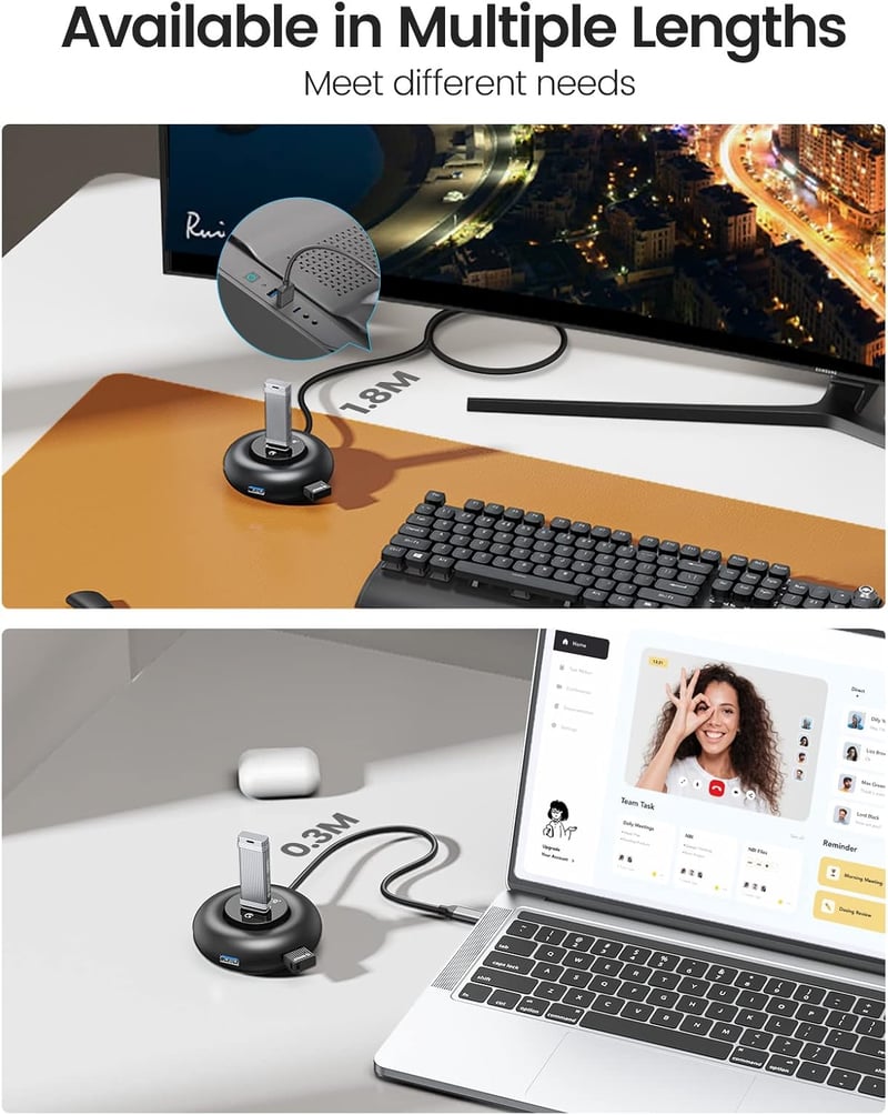 ORICO USB 3.0 Hub 4 portos elosztó külső tápellátással MacBook iMac XPS