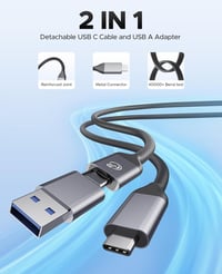 ORICO USB 3.2 Hub 4 portos USB-C és USB-A elosztó Mac kompatibilis 6