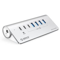 ORICO USB-C 3.2 Gen 2 hub s 7 priključaka, 10 Gbps, 4×USB-A, 2×USB-C, 60W PD, kabel od 1 m 1