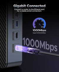 ORICO USB-C Hub dokkoló állomás M.2 NVMe SSD, 2.5/3.5" merevlemez, 4K HDMI, 100W PD, Gigabit Ethernet 7