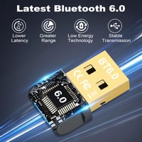 Oridolly Bluetooth 6.0 USB adaptér pre PC, Plug & Play dongle pre myš, klávesnicu, slúchadlá, ovládač, tlačiareň, Windows 2