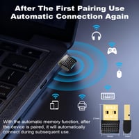 Oridolly Bluetooth 6.0 USB adaptér pre PC, Plug & Play dongle pre myš, klávesnicu, slúchadlá, ovládač, tlačiareň, Windows 4
