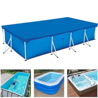 Oriental riverkit Husă dreptunghiulară pentru piscină 220 x 150 cm, prelată impermeabilă pentru acoperirea piscinelor exterioare 1