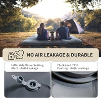 Origem 14 cm Önfelfújó Camping Matrac 2 Személyes Ultralight Hálózsák Lábpumpával 6