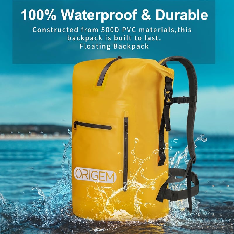 Origem 55L vízálló hátizsák rolltop száraz táska laptoptartóval