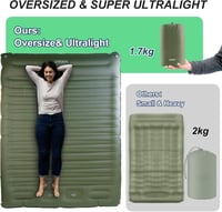 Origem Önfelfújó Matrac 2 Személyes 14cm Ultrakönnyű Kempingmatrac Lábpumpával Hátizsákos Túrázáshoz Sátorhoz 4