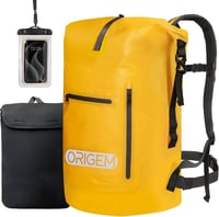 Origem Vízálló Hátizsák 35L Katonai Zöld - Rolltop Dry Bag Laptop Rekesszel Kajakozáshoz Túrázáshoz Horgászathoz 1