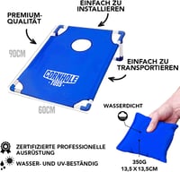 Original Cup Cornhole Játék Szett - Hivatalos Méretű Amerikai Ügyességi Játék - Hordozható PVC Keret, 8 Dobózsák, Táskával - Kerti, Strand,  - Cornhole Toss 3