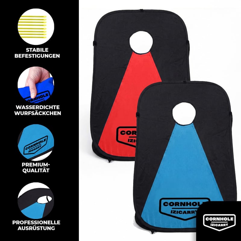 Original Cup Cornhole Spiel 90x60 cm - 2 tábla + 8 zsák szett kültéri játék - Cornhole Izicarry