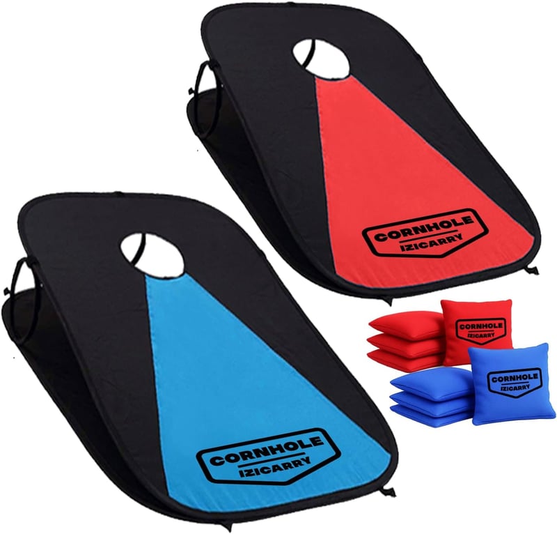 Original Cup Cornhole Spiel 90x60 cm - 2 tábla + 8 zsák szett kültéri játék - Cornhole Izicarry