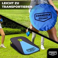 Original Cup Cornhole Spiel 90x60 cm - 2 tábla + 8 zsák szett kültéri játék - Cornhole Izicarry 7