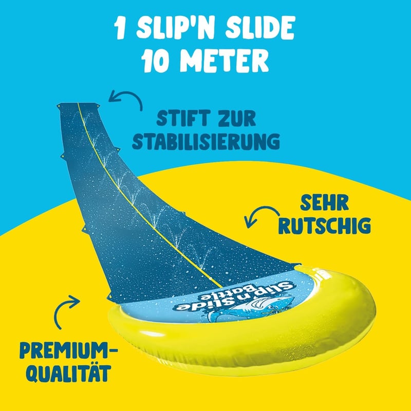 Original Cup VentriBattle Kétirányú Csúszópálya 10 Méter Vízicsúszda Kerti Vízi Játék Prémium PVC Anyagból Gyerekeknek