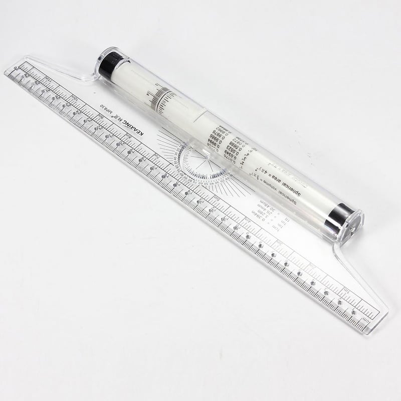 OriGlam rajzoló görgős vonalzó - átlátszó - 30 cm