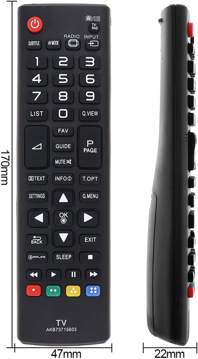 OriGlam AKB73715603 LG TV távirányító 32LN5400 42LN5400 47LN5400 50PN450B