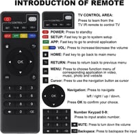 OriGlam Android TV Box távirányító MXQ T95 H96 kompatibilis 3