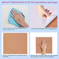 Rolă de avizier din plută autoadezivă origreen 40x60 cm, grosime 3 mm, pentru perete, potrivită pentru birou, bucătărie, acasă, proiecte DIY, postere și notițe 8