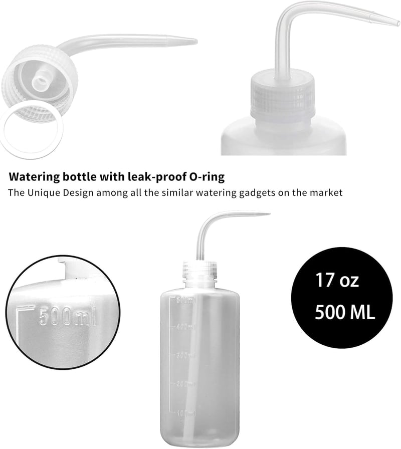 ORIMERC 500ml szöcskézőpalack szivárgásmentes O-gyűrűvel szobanövényekhez