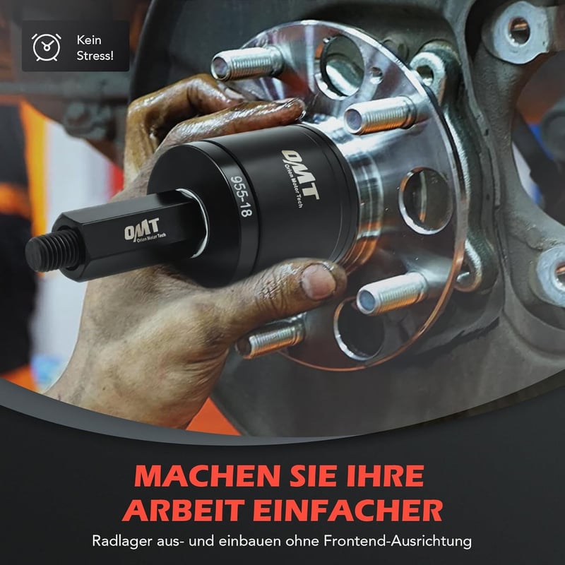Orion Motor Tech 24 Részes Kerékcsapágy Szerelő Készlet Kerékagyhoz Csapágy Kihúzó Beszerelő Eszköz Első Kerék Hajtáshoz