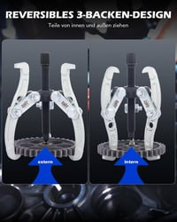 Orion Motor Tech 3 ágú csapágyhúzó készlet 75 100 150 mm külső belső, fém lehúzó járműkerekekhez, golyóscsapágyhoz 4