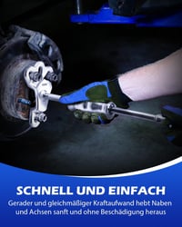 Orion Motor Tech Kerékcsapágy Kihúzó Készlet - 8 Részes Csúszókalapácsos Szerszám Autó Kerékagyakhoz, Tengelyekhez, Olajszigetelésekhez, 3 A 5