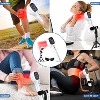 Dispozitiv portabil Orisary cu lumină roșie rece, 4000 mAh, 4 moduri, 6 temporizatoare, 4x808 nm și 14x650 nm, pentru îngrijirea mușchilor și articulațiilor, pentru oameni și animale de companie 7
