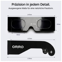 ORRO okuliare na zatmenie slnka 45 mm čierne 2/6/12 ks, nositeľné cez dioptrické okuliare, certifikované slnečné okuliare CE EN ISO 12312-2:2015 6