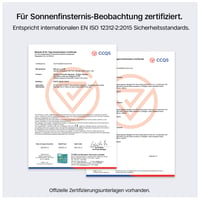ORRO okuliare na zatmenie slnka 45 mm čierne 2/6/12 ks, nositeľné cez dioptrické okuliare, certifikované slnečné okuliare CE EN ISO 12312-2:2015 4