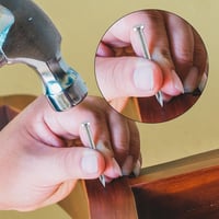 ORTAVA 20 mm-es horganyzott acél szegek téglához és betonhoz, rögzítőszögek képekhez, gipszkartonhoz és fenyőfához, 100 db, ezüst 5