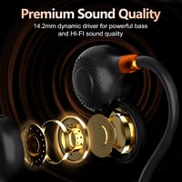 Ortizan I10 Open Ear Bluetooth 5.3 vezeték nélküli fülhallgató, IPX6, 15 h 7