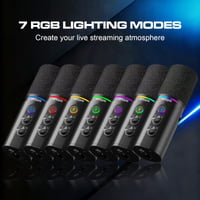 USB/XLR mikrofón Ortizan s ramenom, funkciou stlmenia a monitorovaním 5