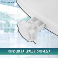 OrtoPrime povišica za WC školjku s poklopcem i bočnim sigurnosnim pričvršćivanjem - 10 cm 4