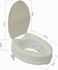 OrtoPrime povišica za WC školjku s poklopcem i bočnim sigurnosnim pričvršćivanjem - 10 cm 7