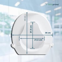 OrtoPrime povišica za WC školjku s poklopcem i bočnim sigurnosnim pričvršćivanjem - 10 cm 5
