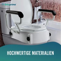 OrtoPrime nadstavec na WC s vekom a opierkami – nastaviteľná výška 5/10/15 cm 4